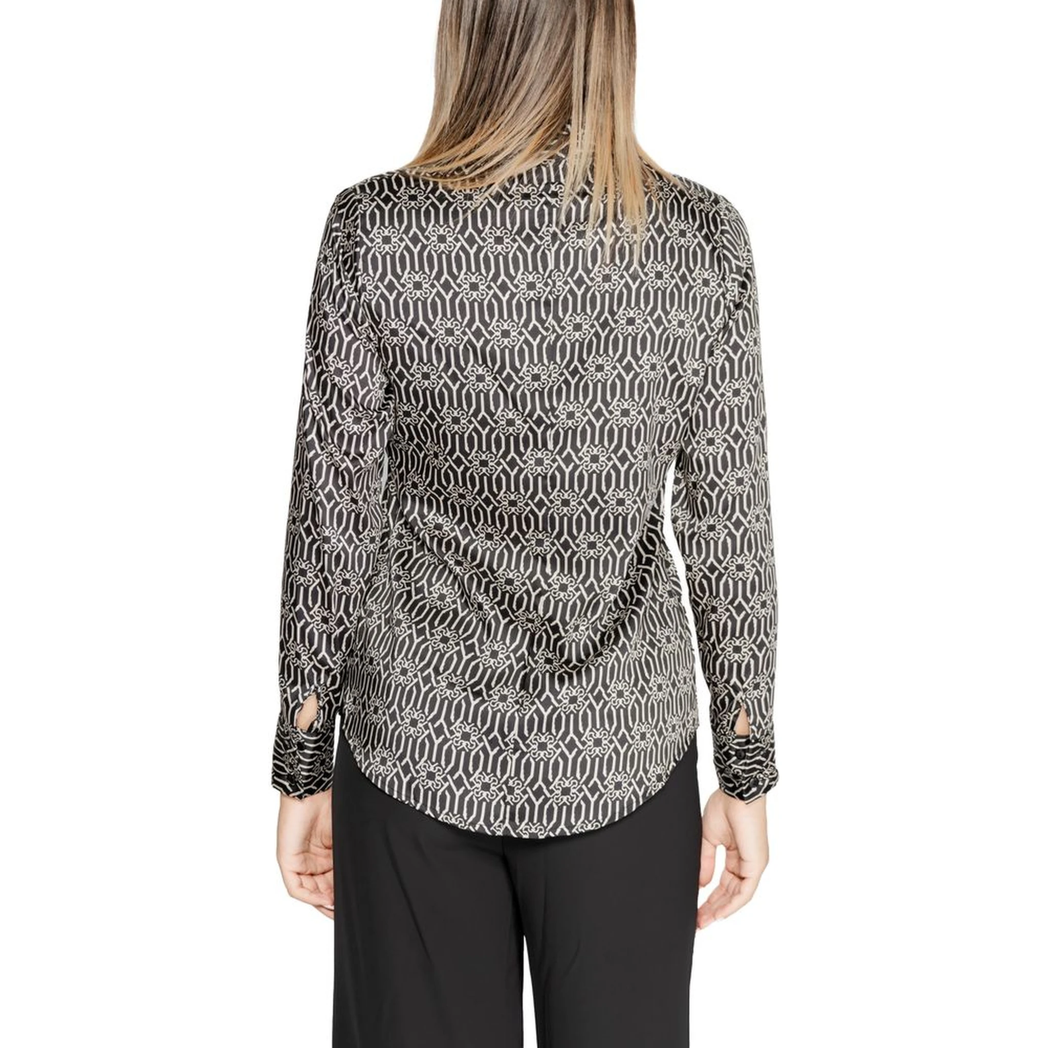 Black Polyester Blouse