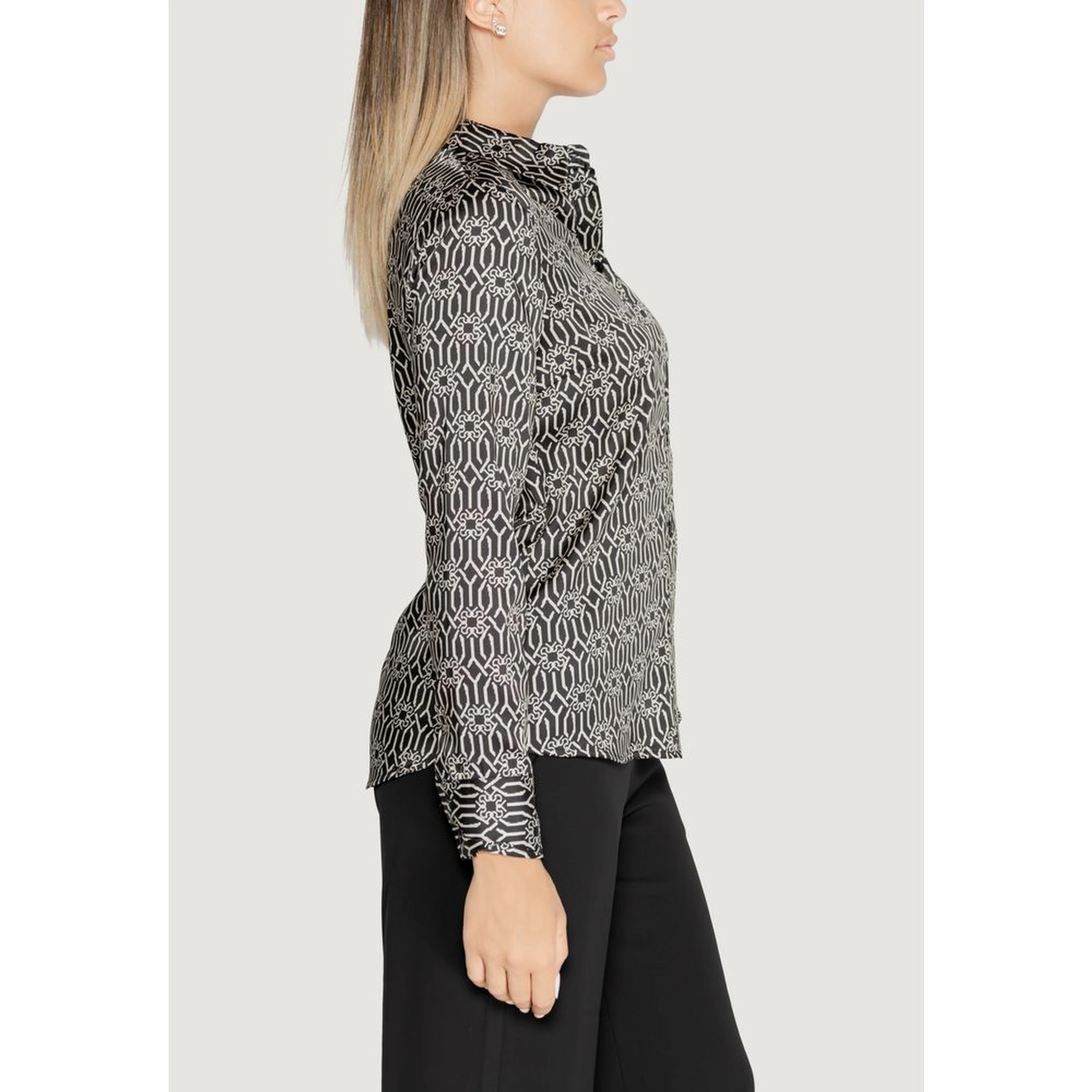 Black Polyester Blouse