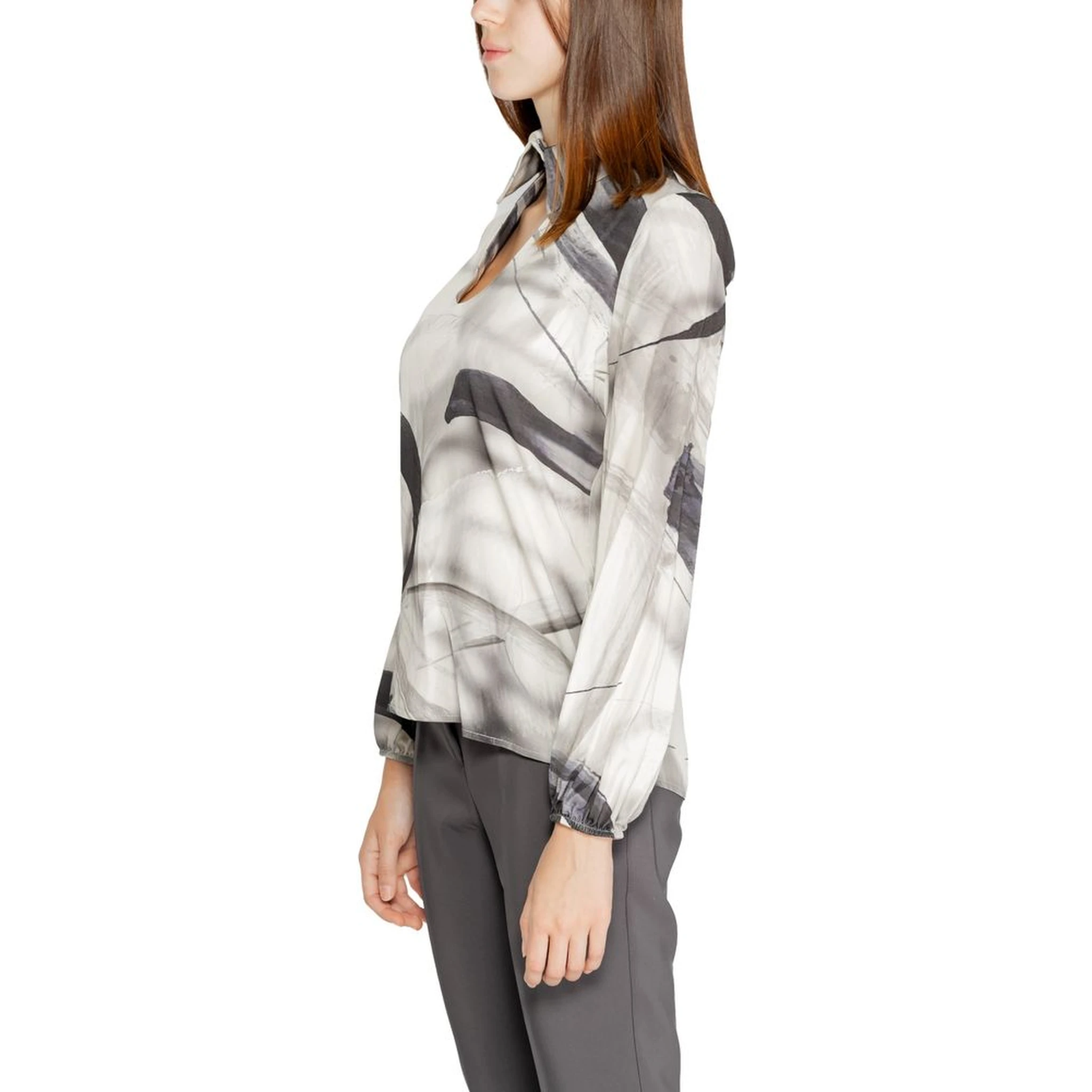 Gray Viscose Blouse
