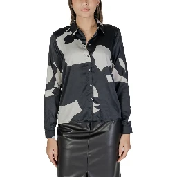 Black Recycled Polyester Blouse