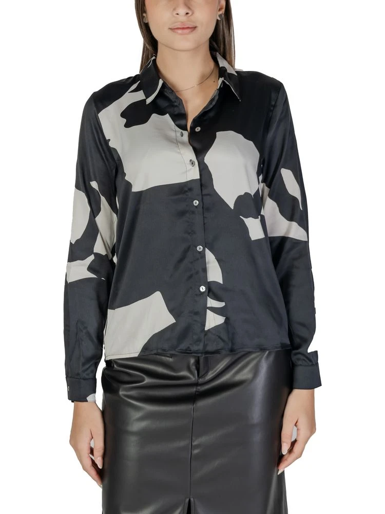 Black Recycled Polyester Blouse