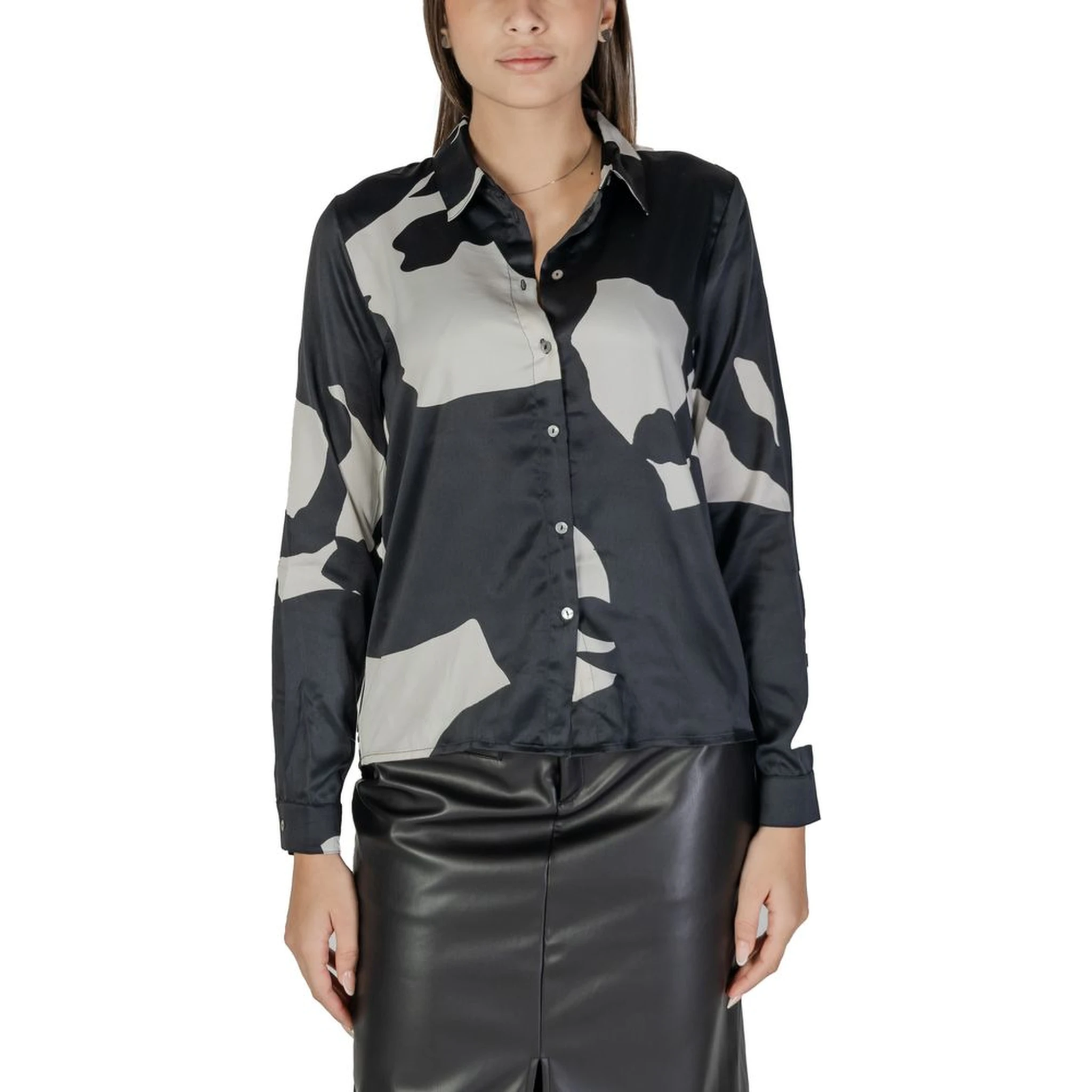 Black Recycled Polyester Blouse