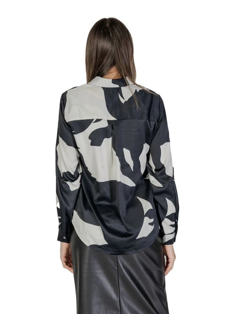 Black Recycled Polyester Blouse alternative