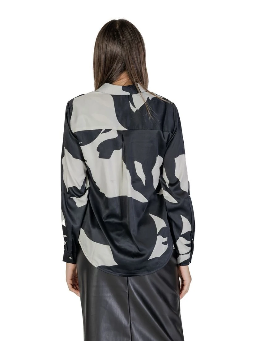 Black Recycled Polyester Blouse