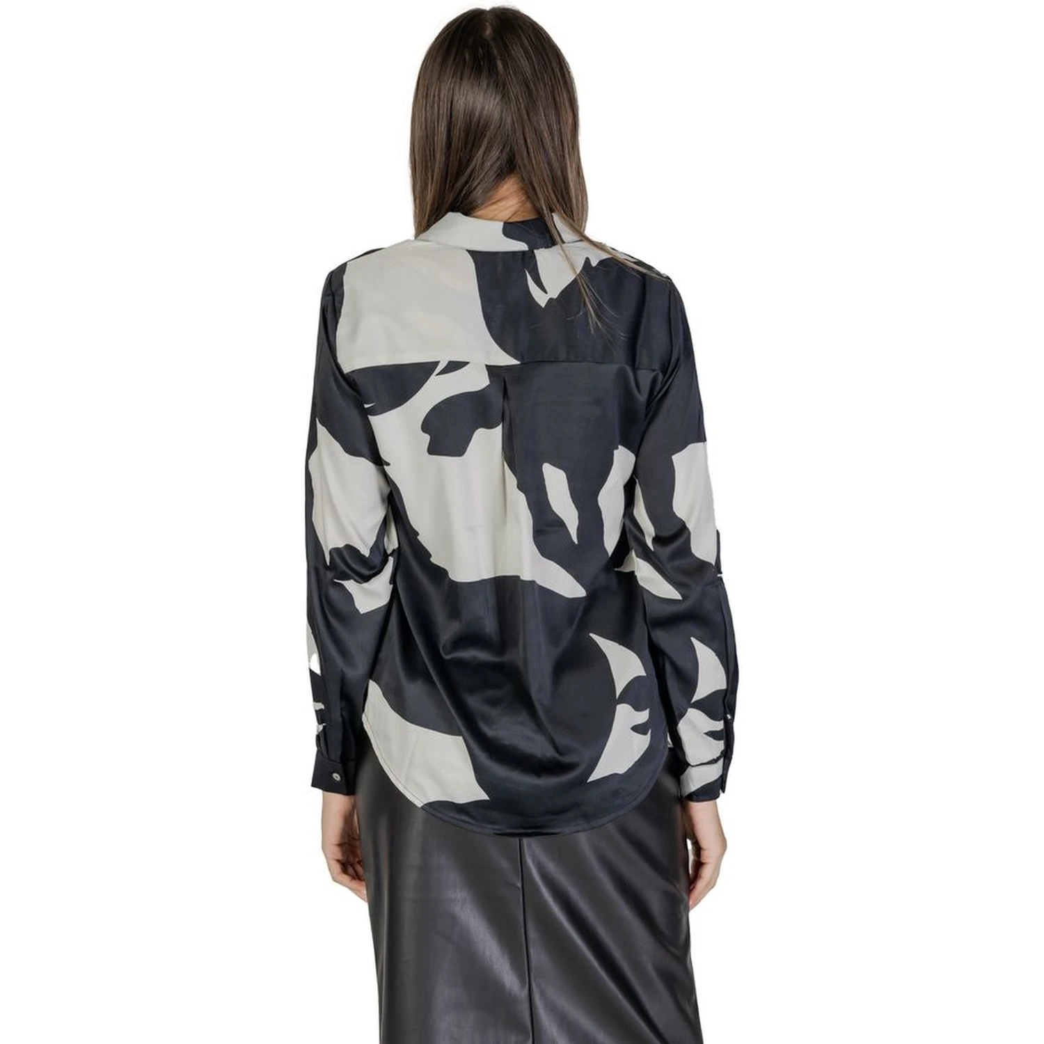 Black Recycled Polyester Blouse
