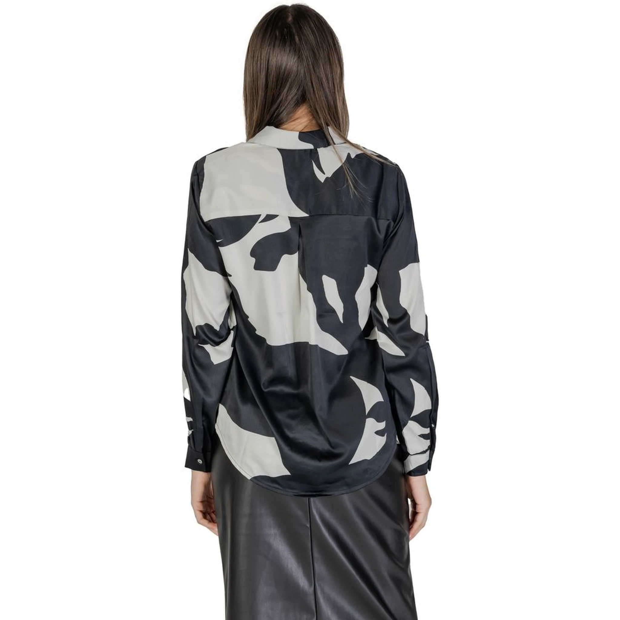 Black Recycled Polyester Blouse