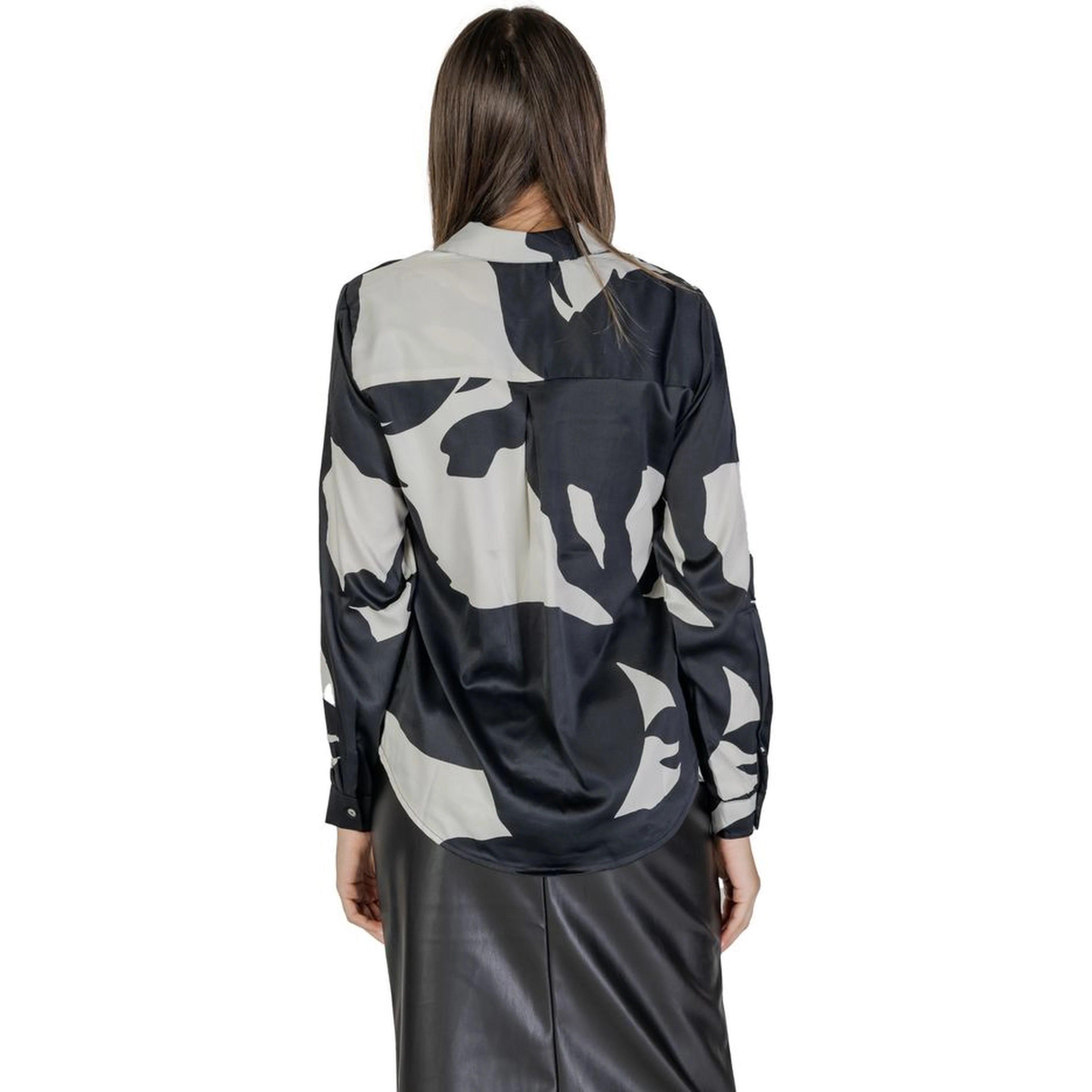 Black Recycled Polyester Blouse
