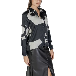 Black Recycled Polyester Blouse