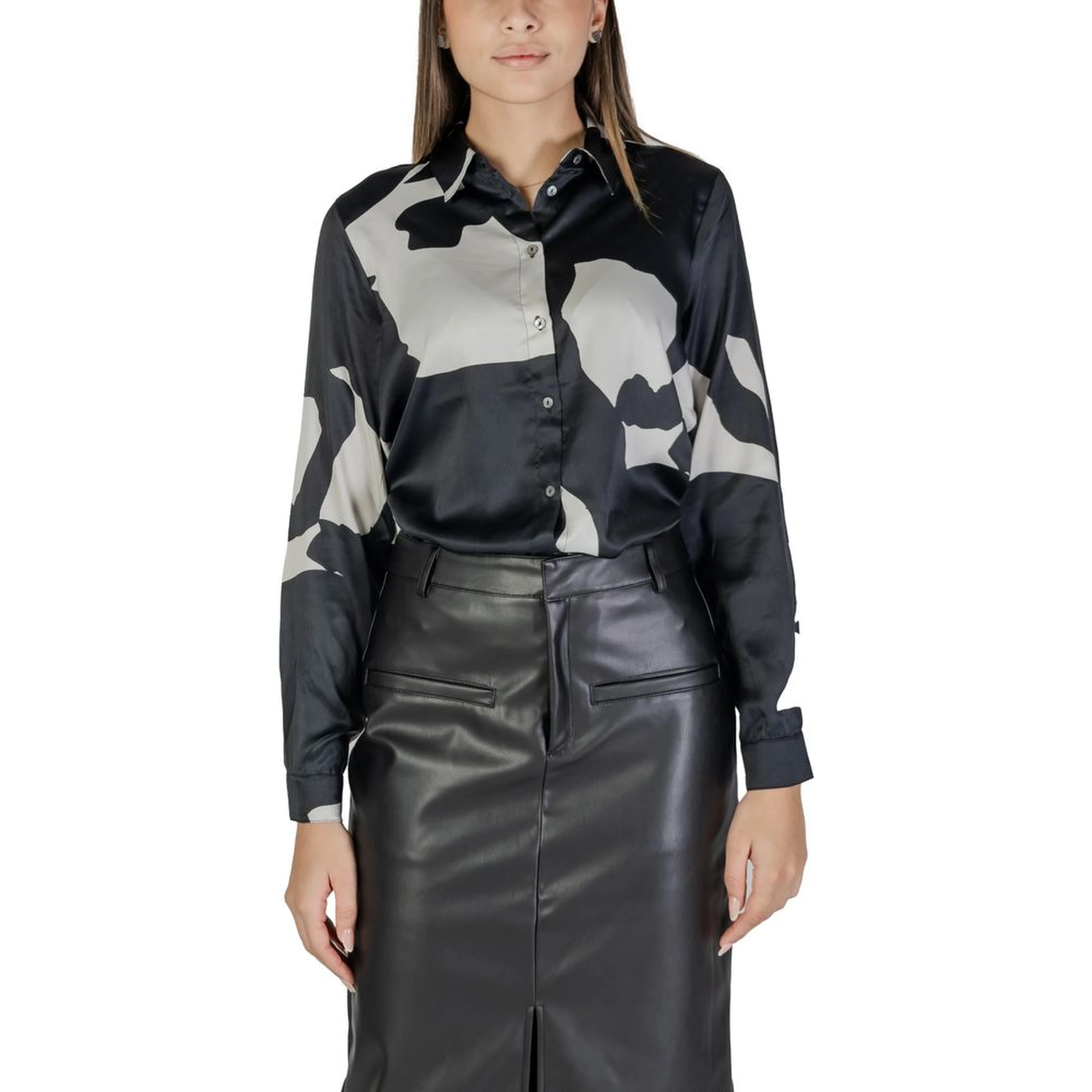 Black Recycled Polyester Blouse