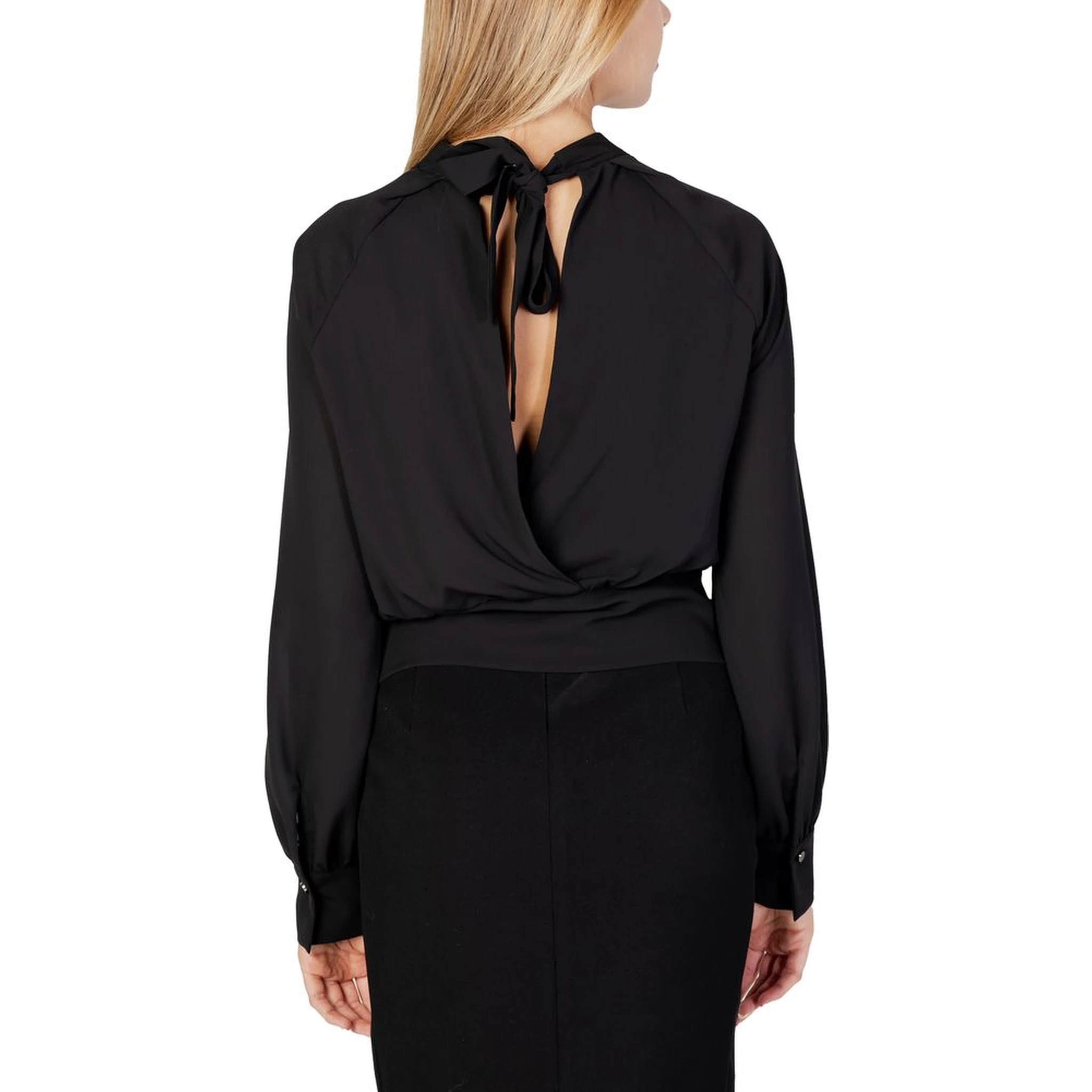 Black Polyester Blouse