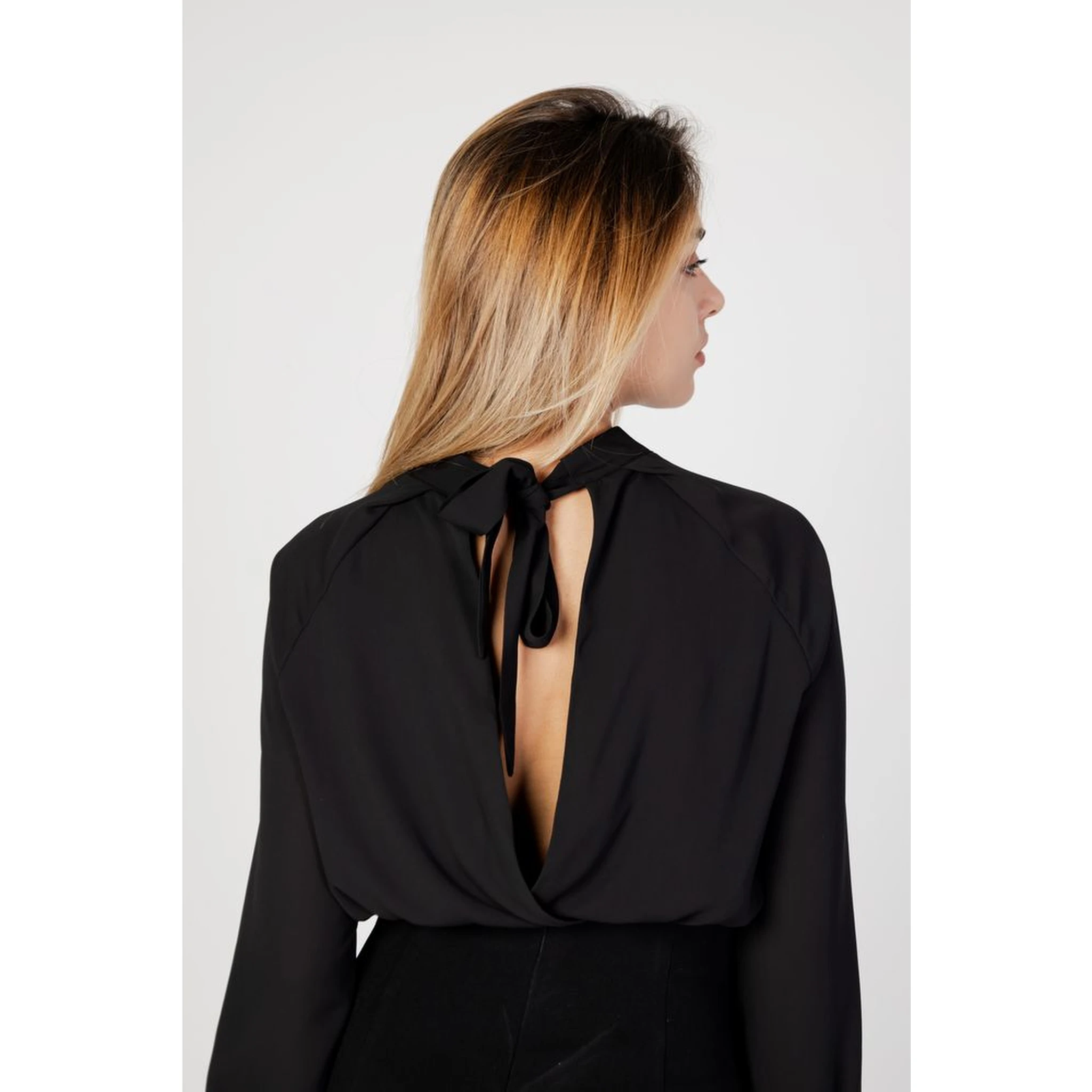 Black Polyester Blouse