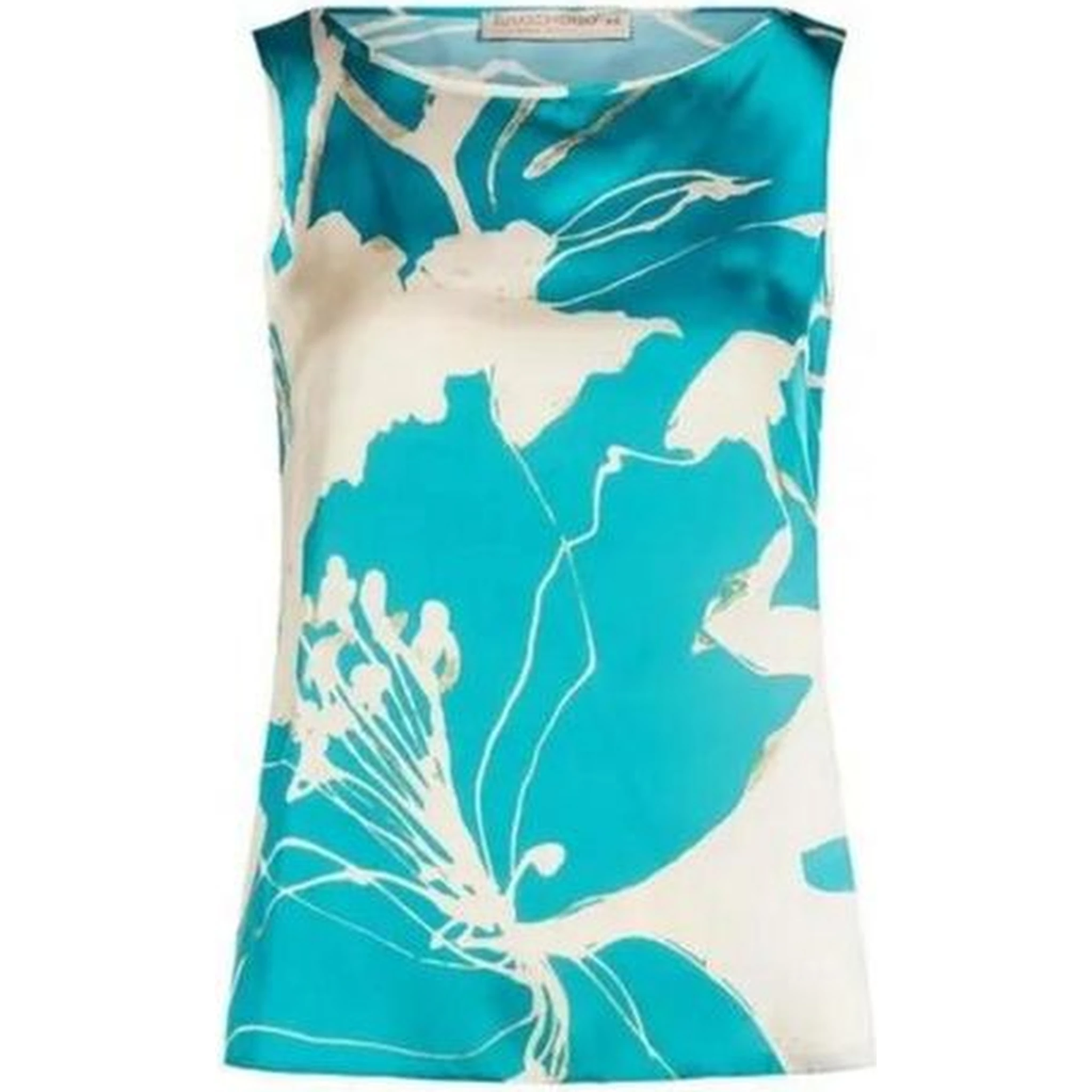 Turquoise Polyester Blouse