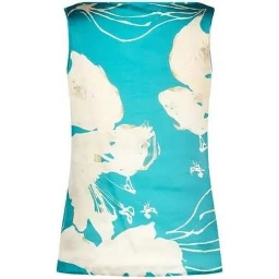 Turquoise Polyester Blouse