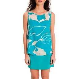 Turquoise Polyester Blouse