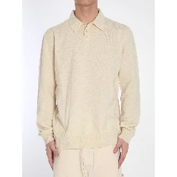 Polo shirt with elbow patches