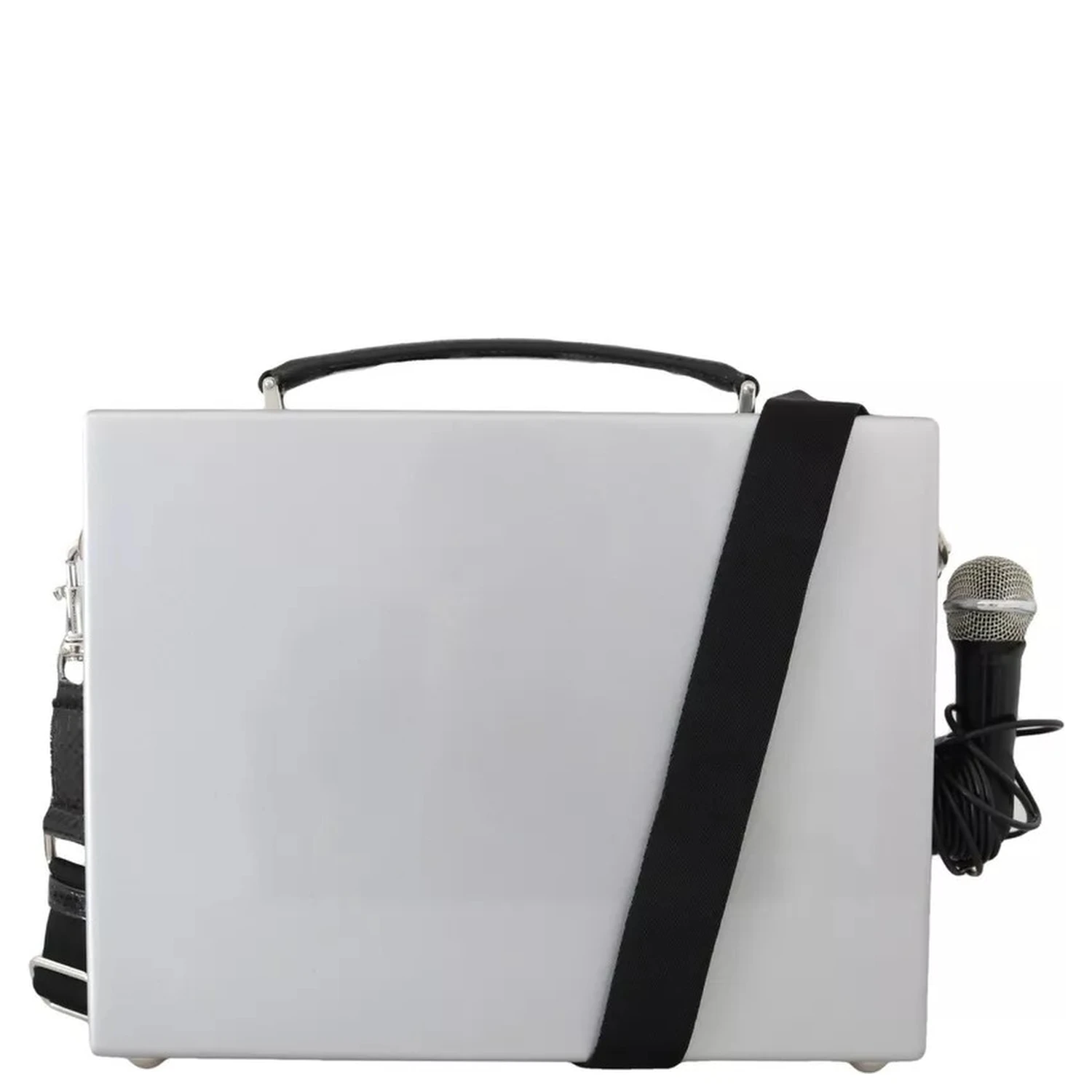 Silver Retro Radio Boombox Limited Edition Handmade Wood Bag