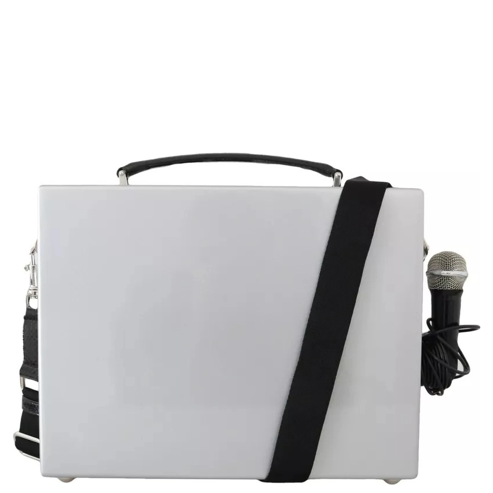 Silver Retro Radio Boombox Limited Edition Handmade Wood Bag