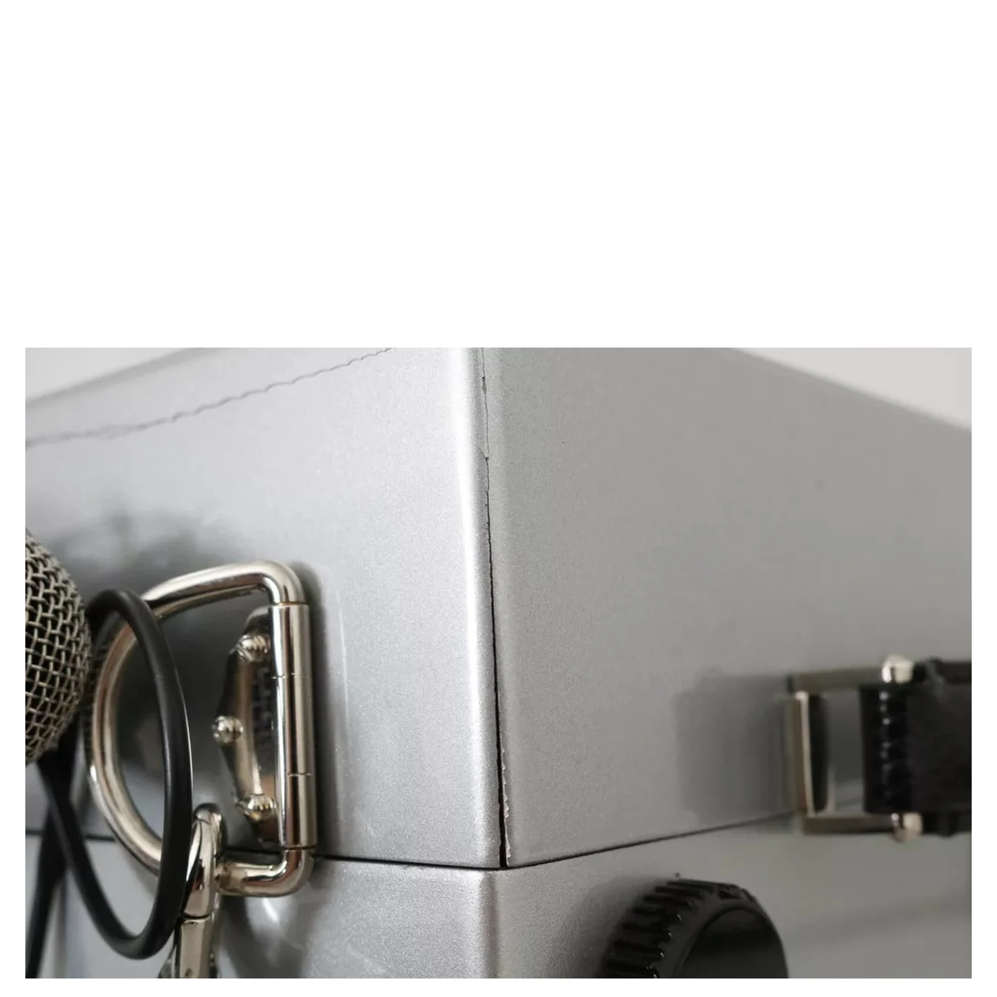 Silver Retro Radio Boombox Limited Edition Handmade Wood Bag