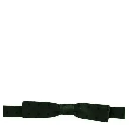 Green Dotted Silk Adjustable Neck Bow Tie