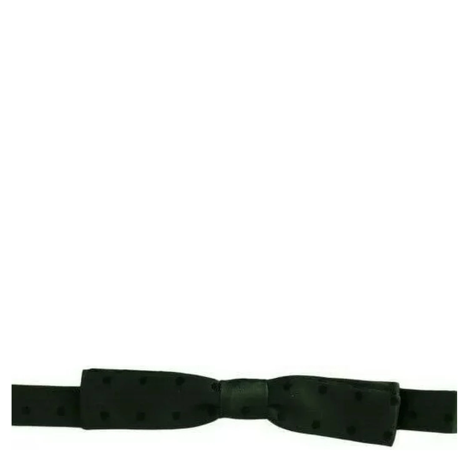 Green Dotted Silk Adjustable Neck Bow Tie