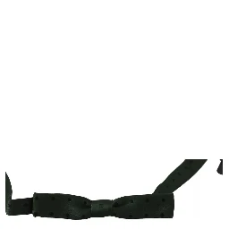 Green Dotted Silk Adjustable Neck Bow Tie