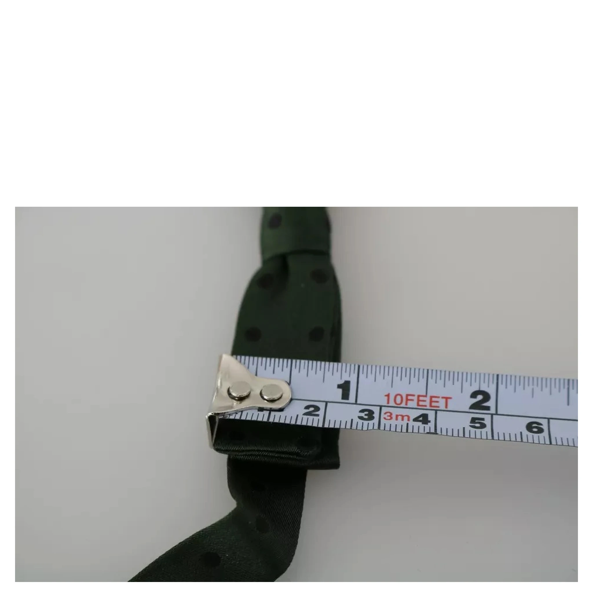 Green Dotted Silk Adjustable Neck Bow Tie