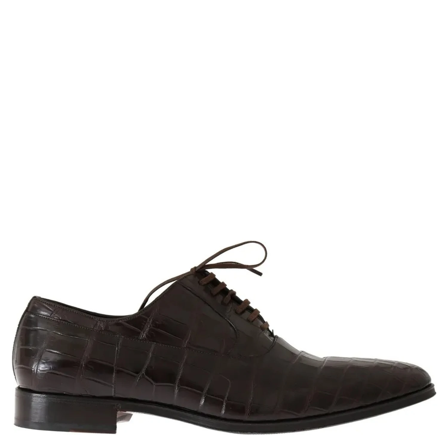 Brown Patterned Leather Dress Formal Shoes