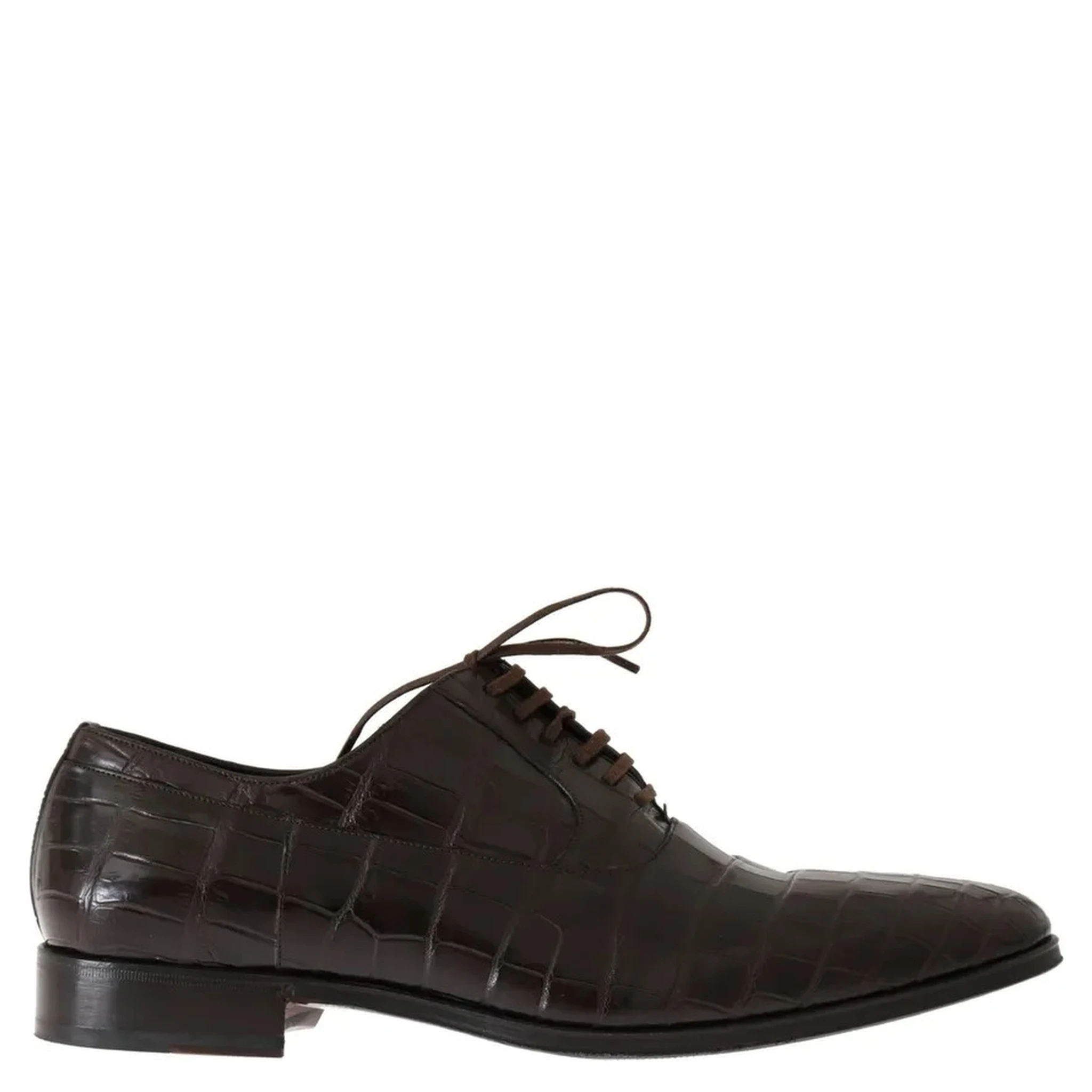 Brown Patterned Leather Dress Formal Shoes