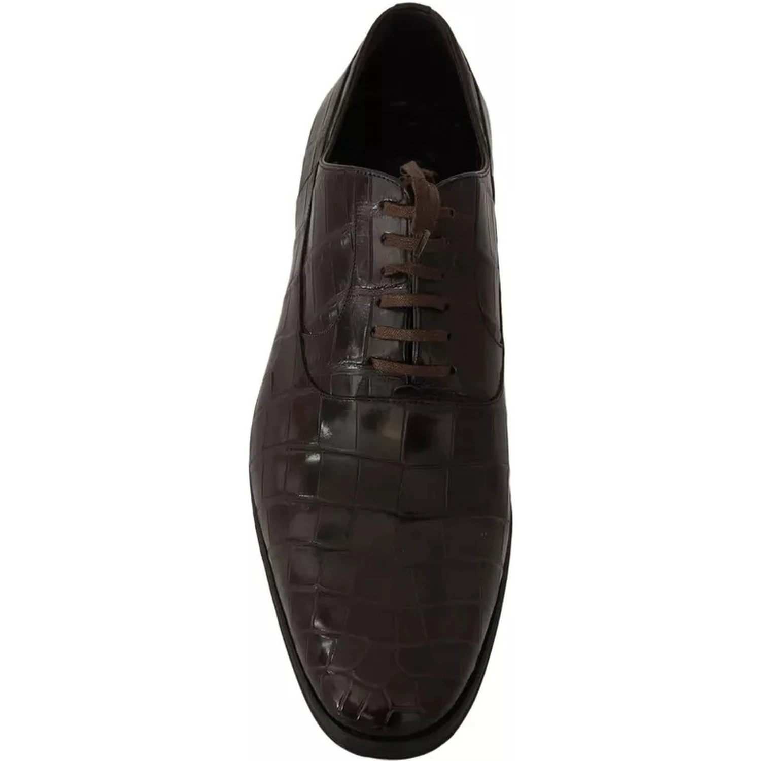 Brown Patterned Leather Dress Formal Shoes