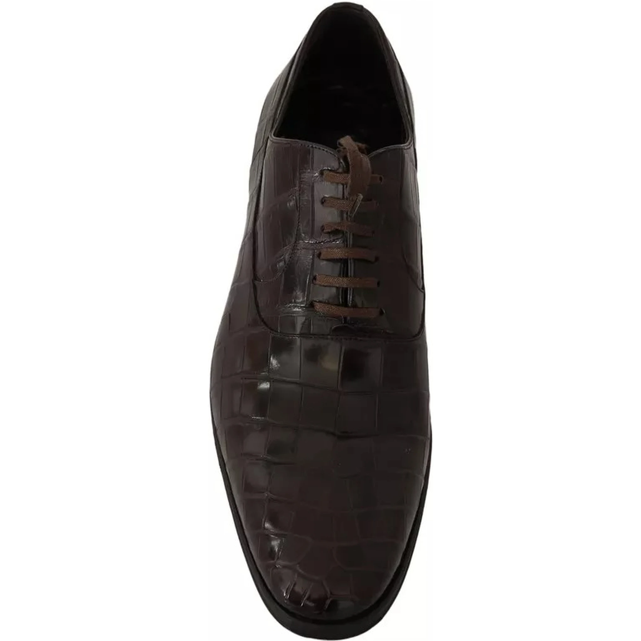 Brown Patterned Leather Dress Formal Shoes