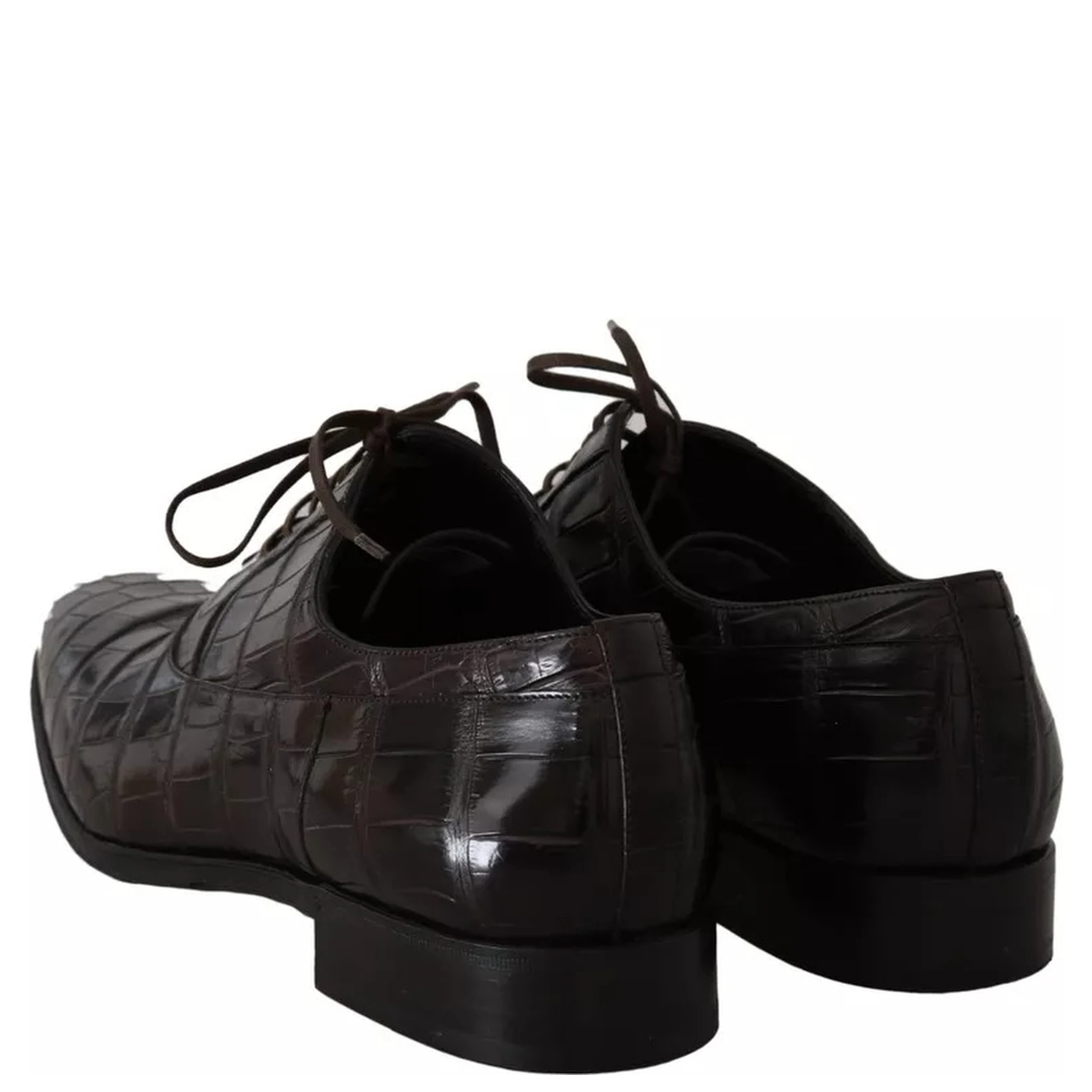 Brown Patterned Leather Dress Formal Shoes