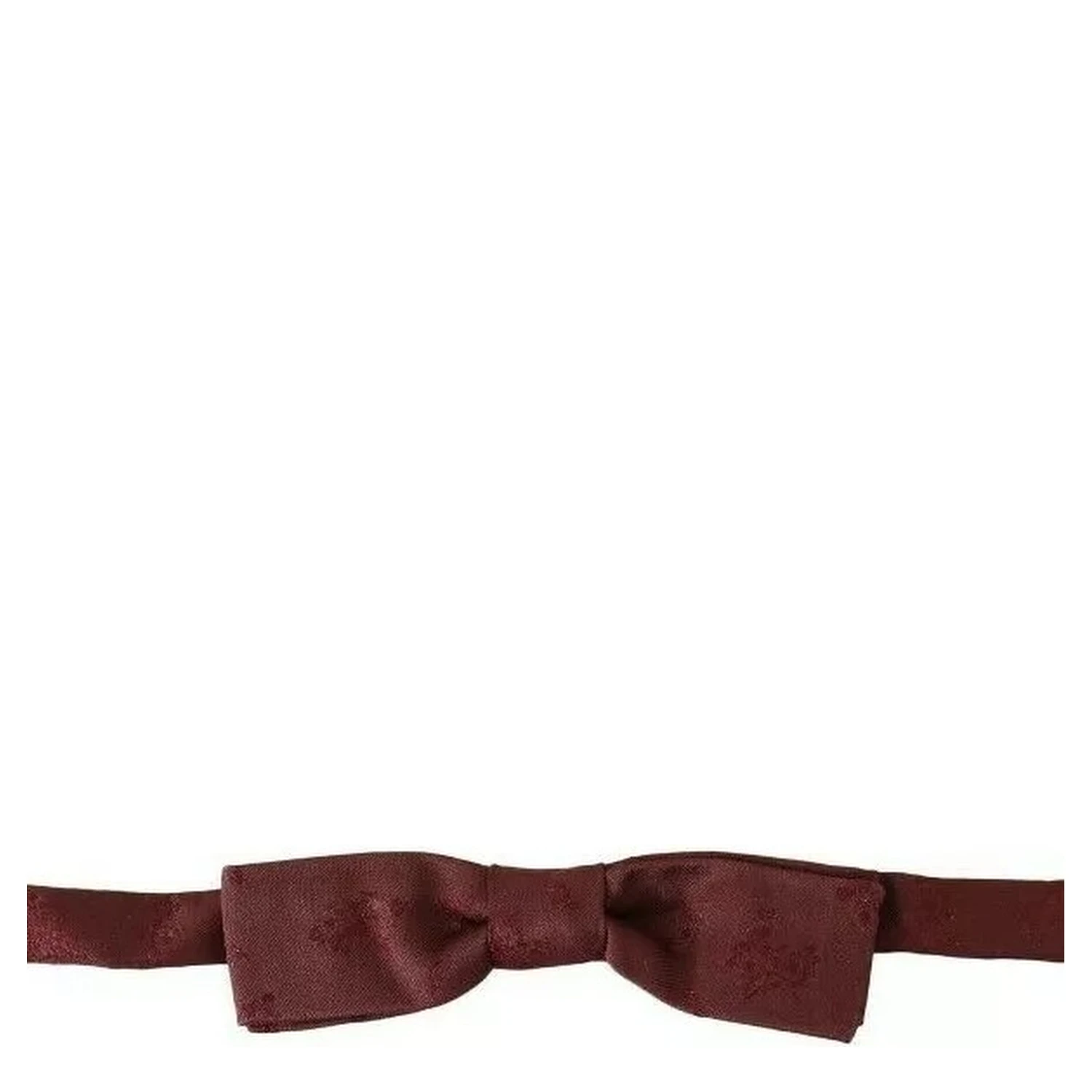 Bordeaux Silk Floral Faille Adjustable Bow Tie