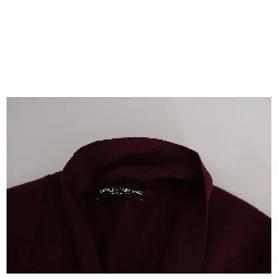 Bordeaux Cashmere Crown Cardigan Sweater