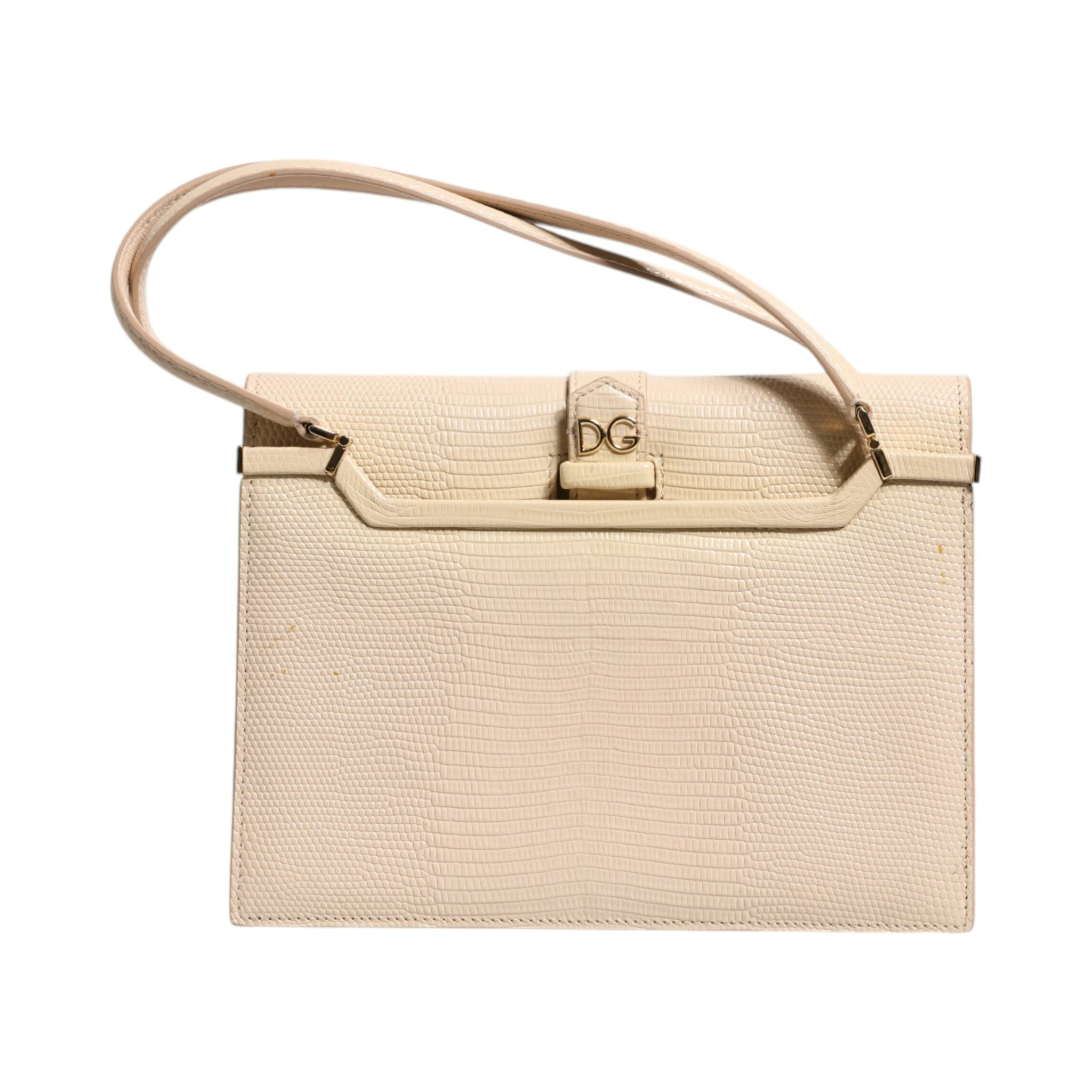 Beige Leather Ingrid Top Handle Shoulder Bag