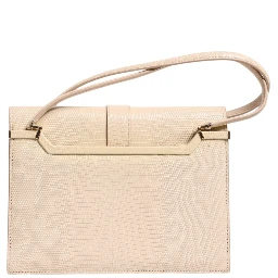 Beige Leather Ingrid Top Handle Shoulder Bag