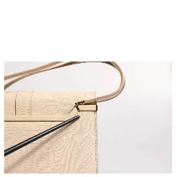 Beige Leather Ingrid Top Handle Shoulder Bag
