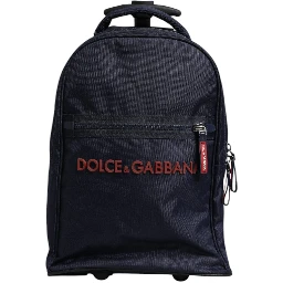 Blue Red Polyester Kids Back Pack Wheel Suitcase Bag