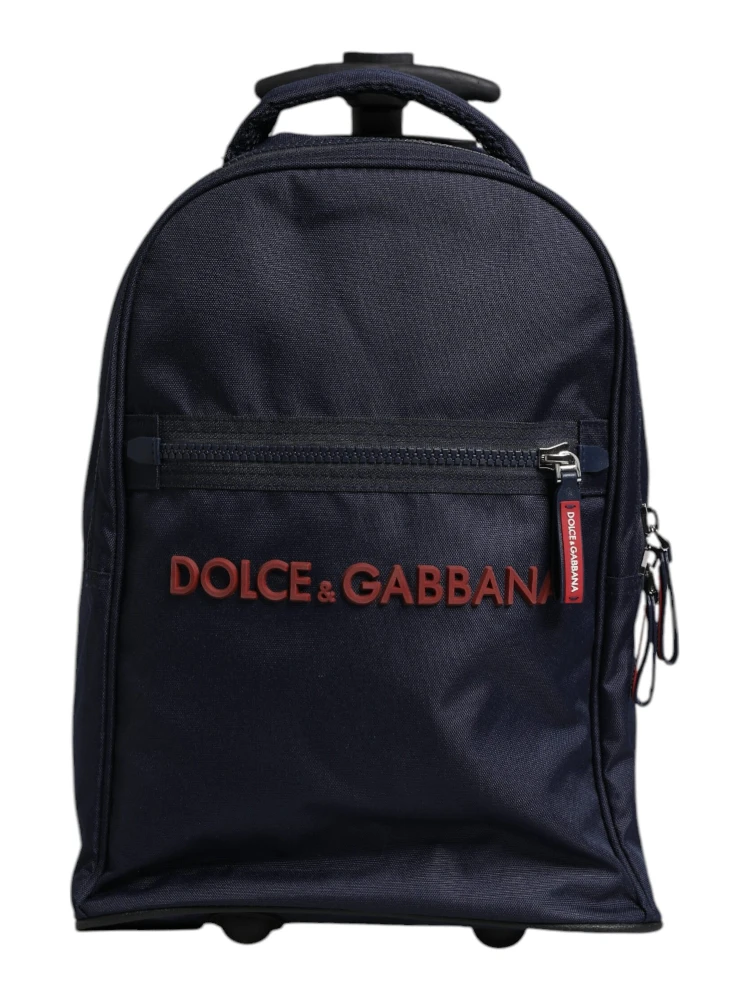 Blue Red Polyester Kids Back Pack Wheel Suitcase Bag alternative