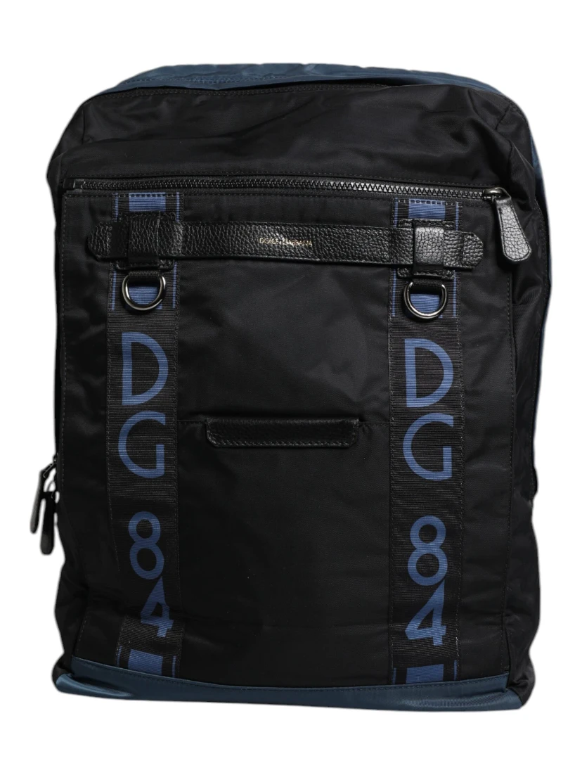 Black Nylon DG Logo School Backpack Bag