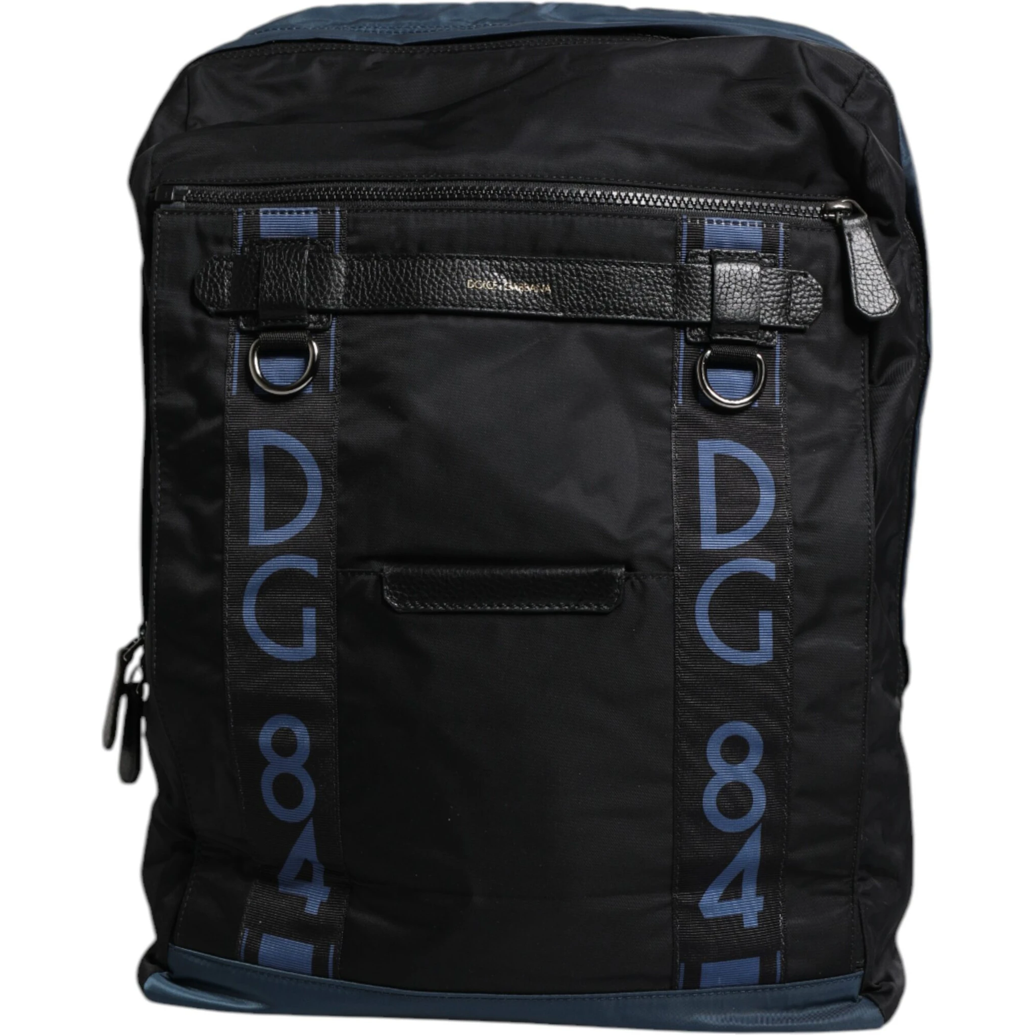 Black Nylon DG Logo School Backpack Bag