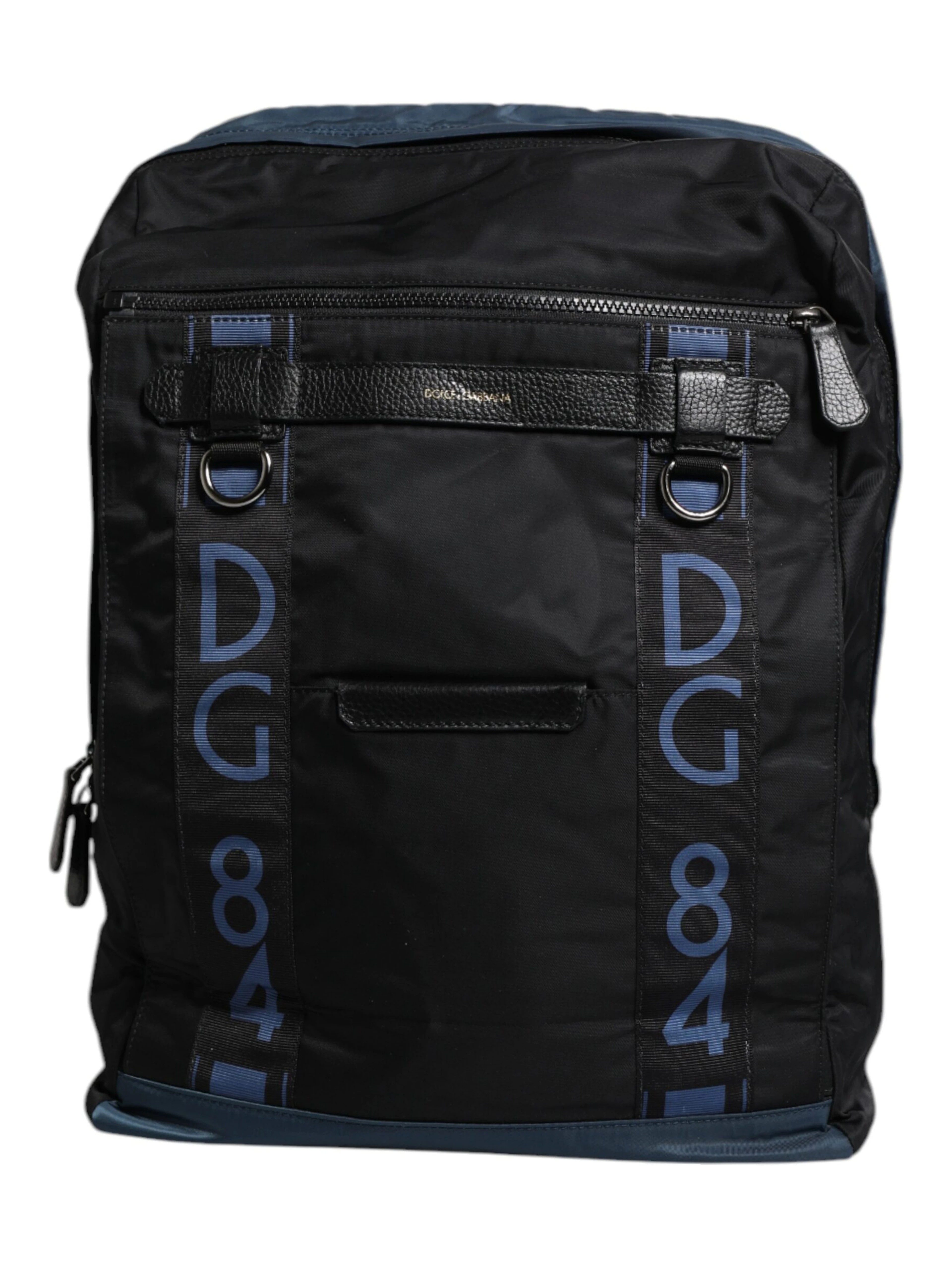 Black Nylon DG Logo School Backpack Bag
