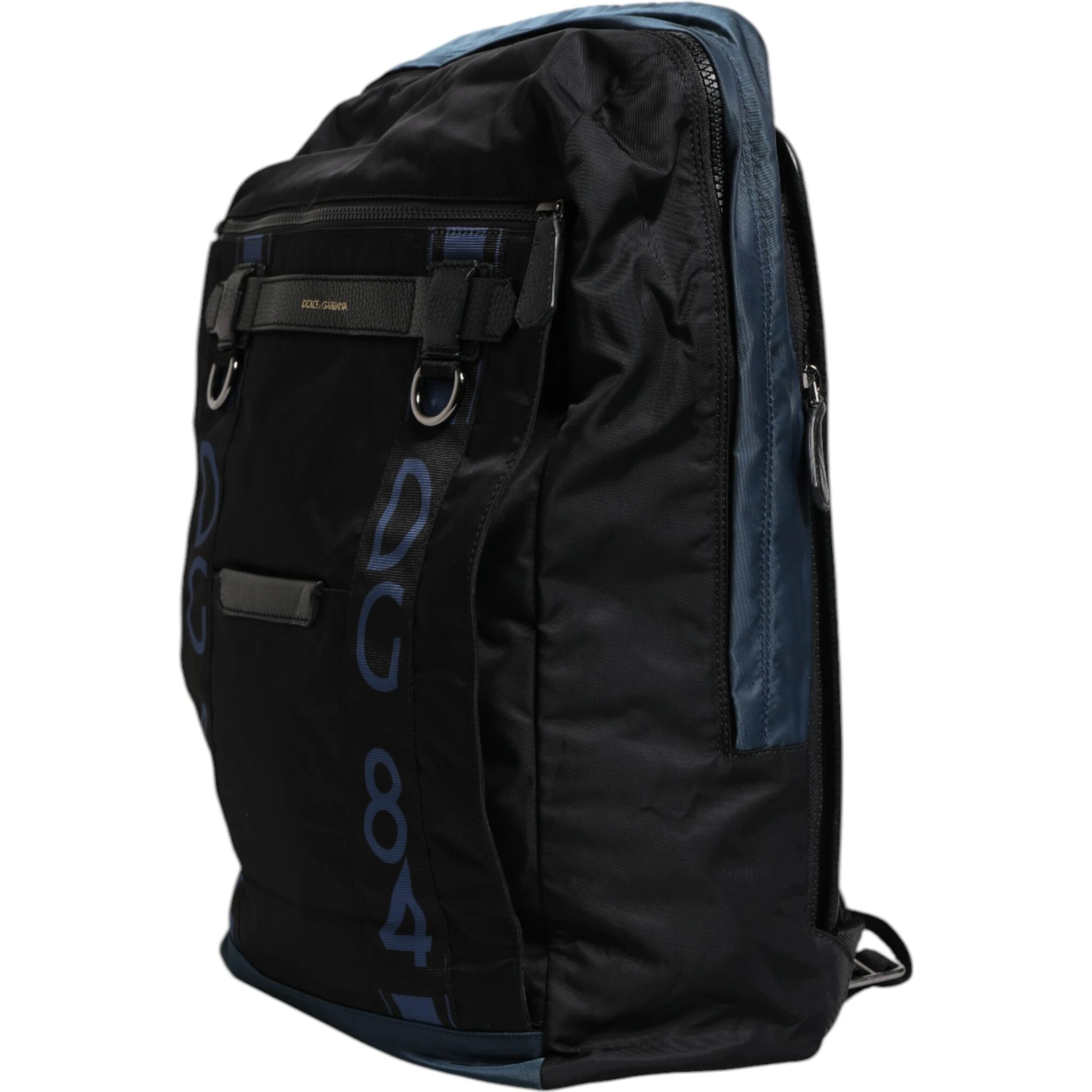 Black Nylon DG Logo School Backpack Bag