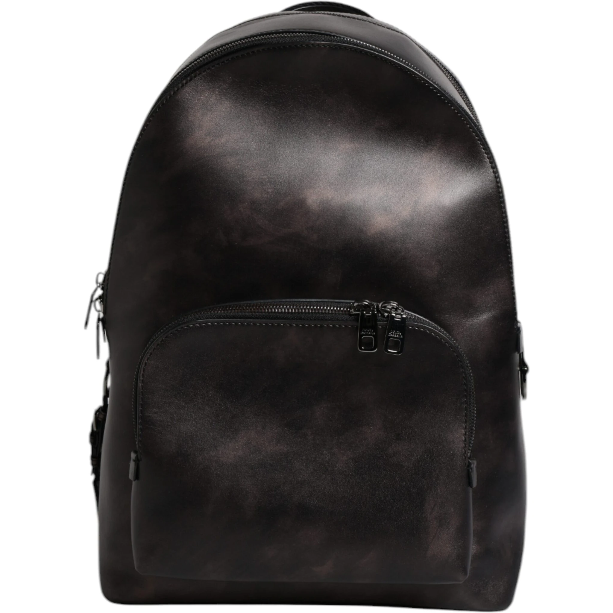 Bronze Leather School Travel Backpack Bag