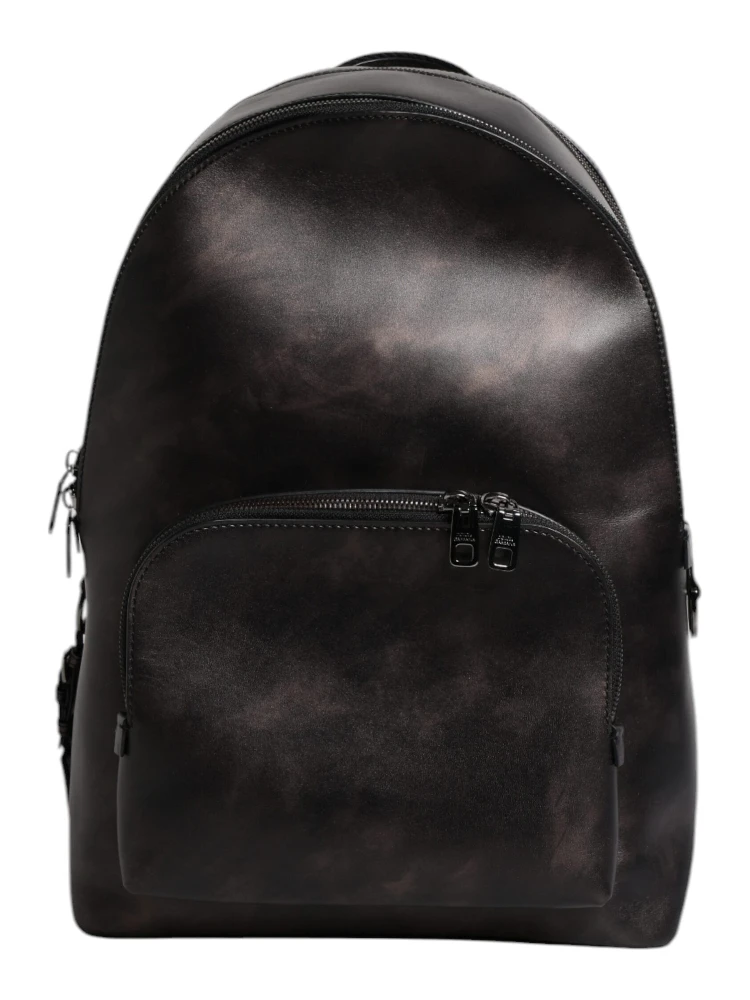 Bronze Leather School Travel Backpack Bag alternative