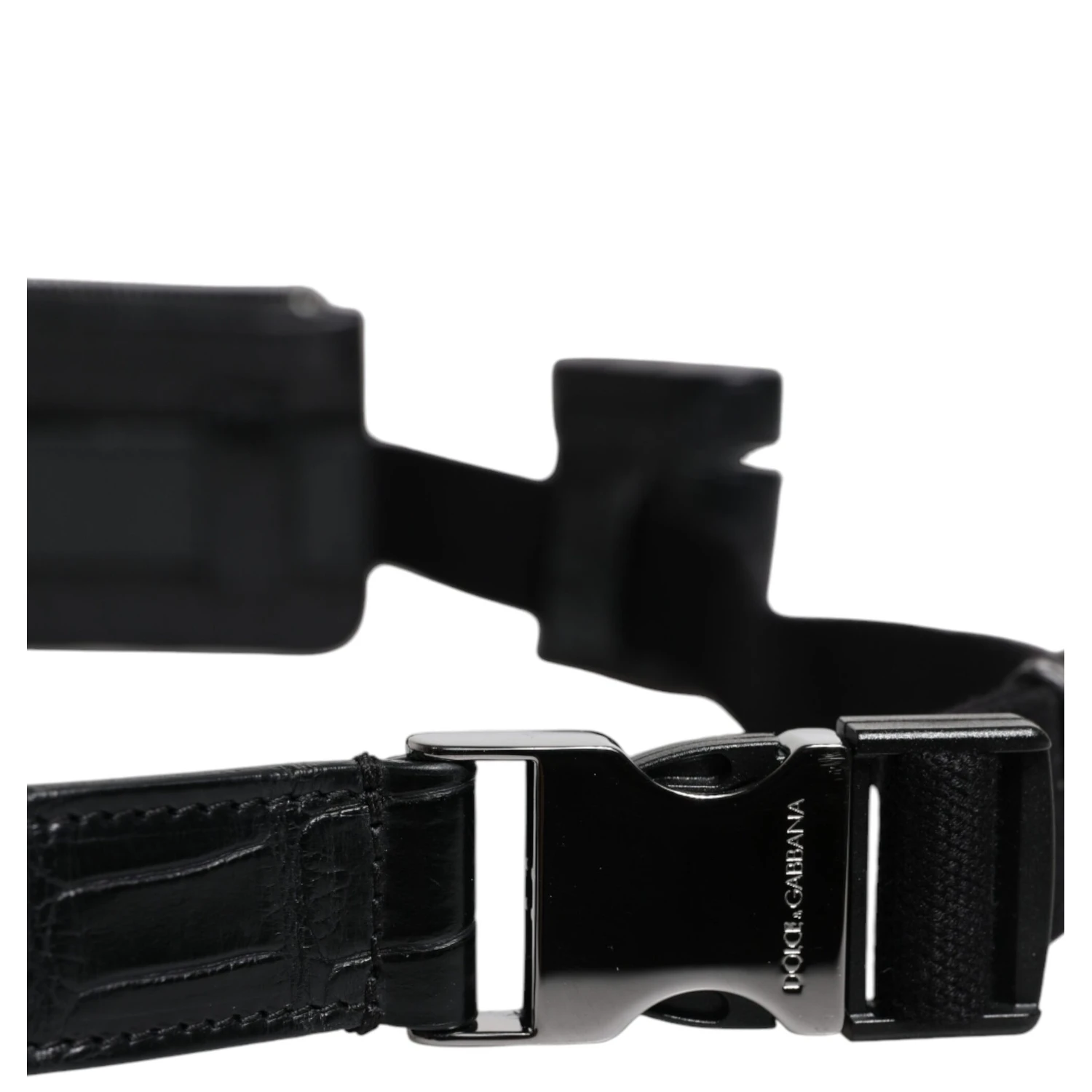 Black Alligator Leather Airpods Case Coin Purse Wallet