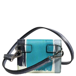 Multicolor Leather DG Logo Bifold Card Holder Wallet