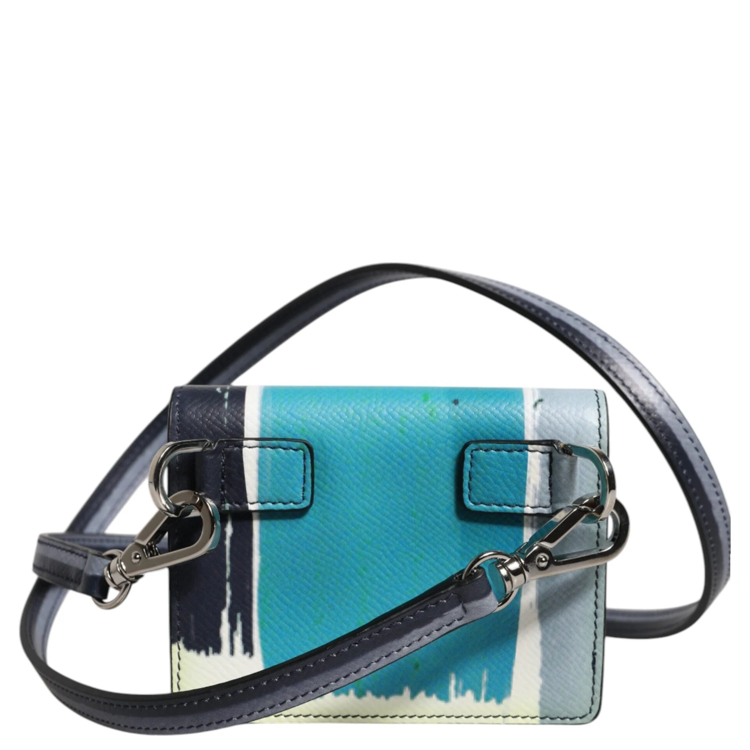 Multicolor Leather DG Logo Bifold Card Holder Wallet