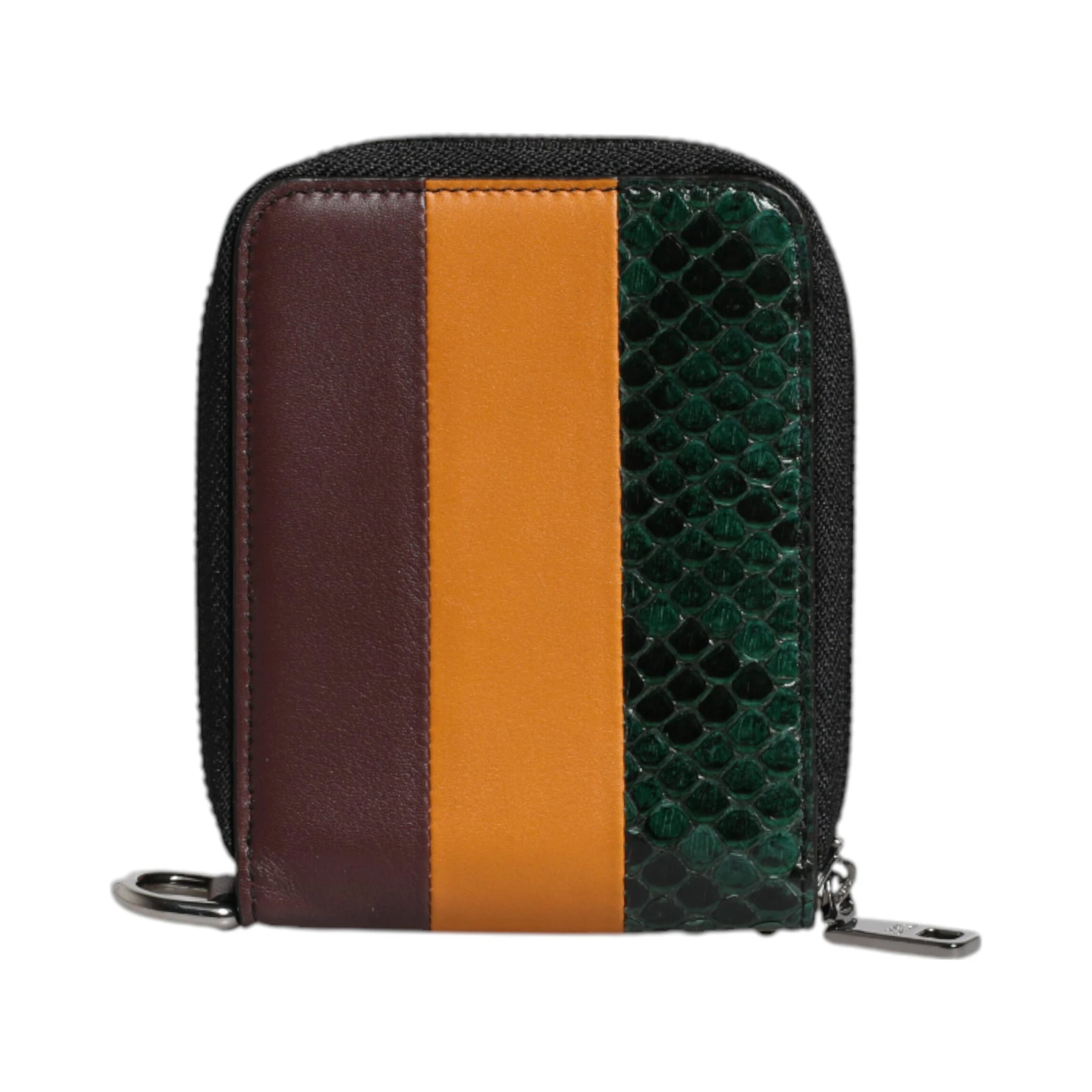 Multicolor Exotic Leather DG Bifold Card Holder Wallet