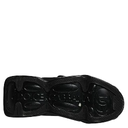 Black Slip On Wave Quilted Sneakers Shoes