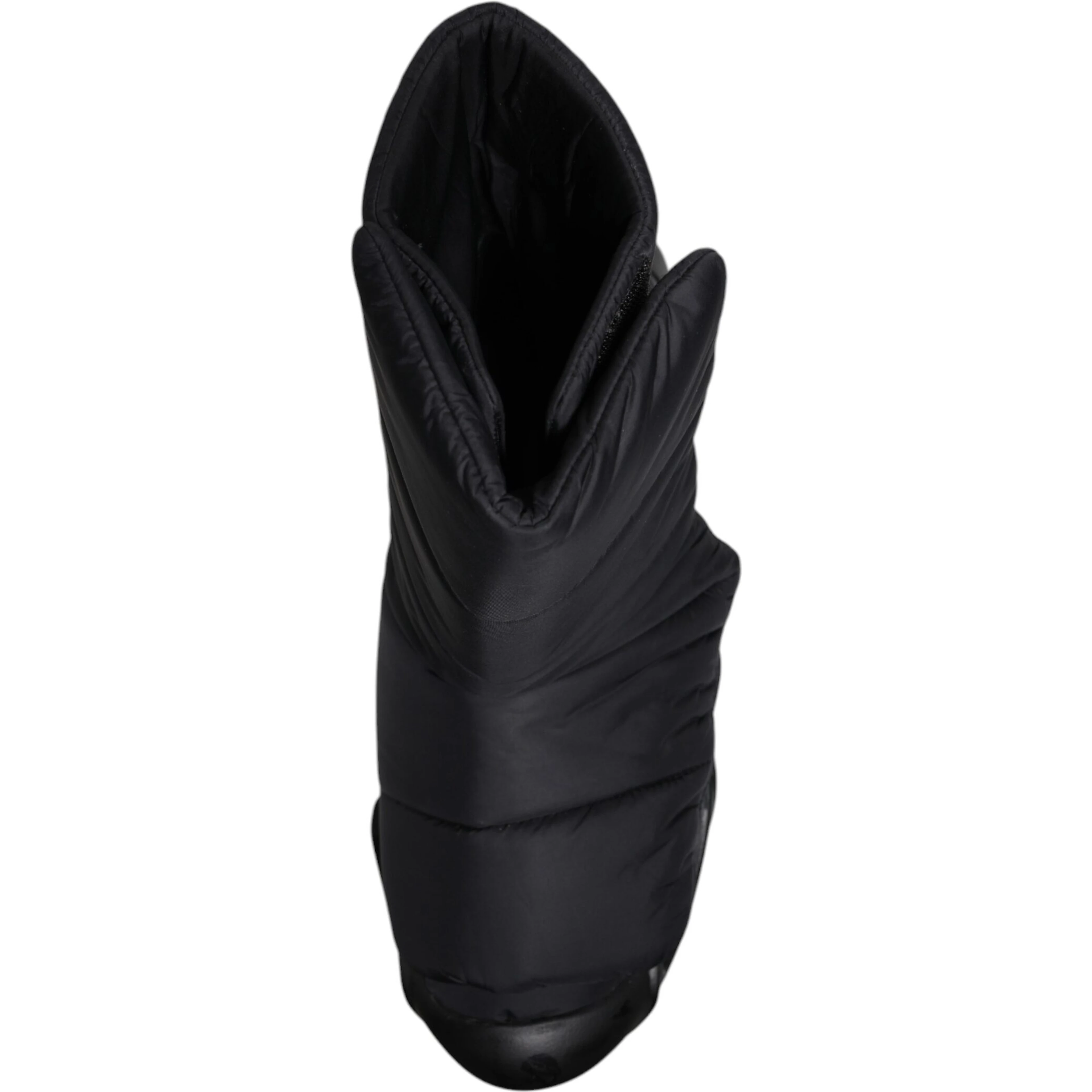 Black Slip On Wave Quilted Sneakers Shoes
